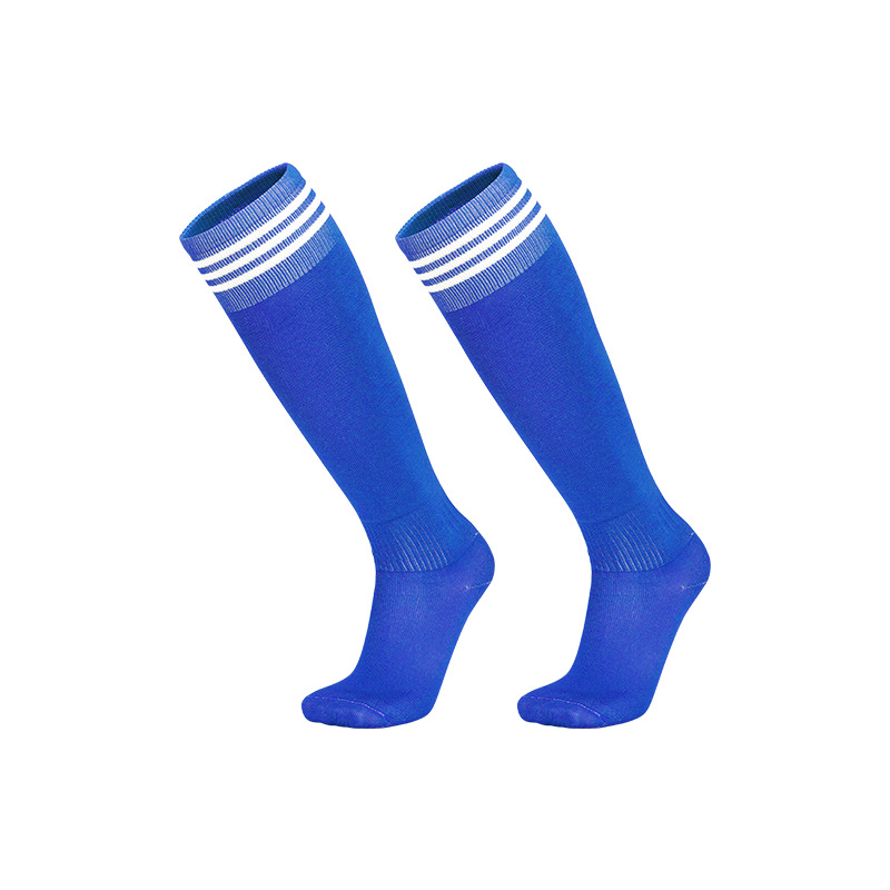 Wholesale Lightweight Knee High Soccer Socks for Adults, 3-Stripes Breathable Moisture Wicking Training Long Football Socks Bulk
