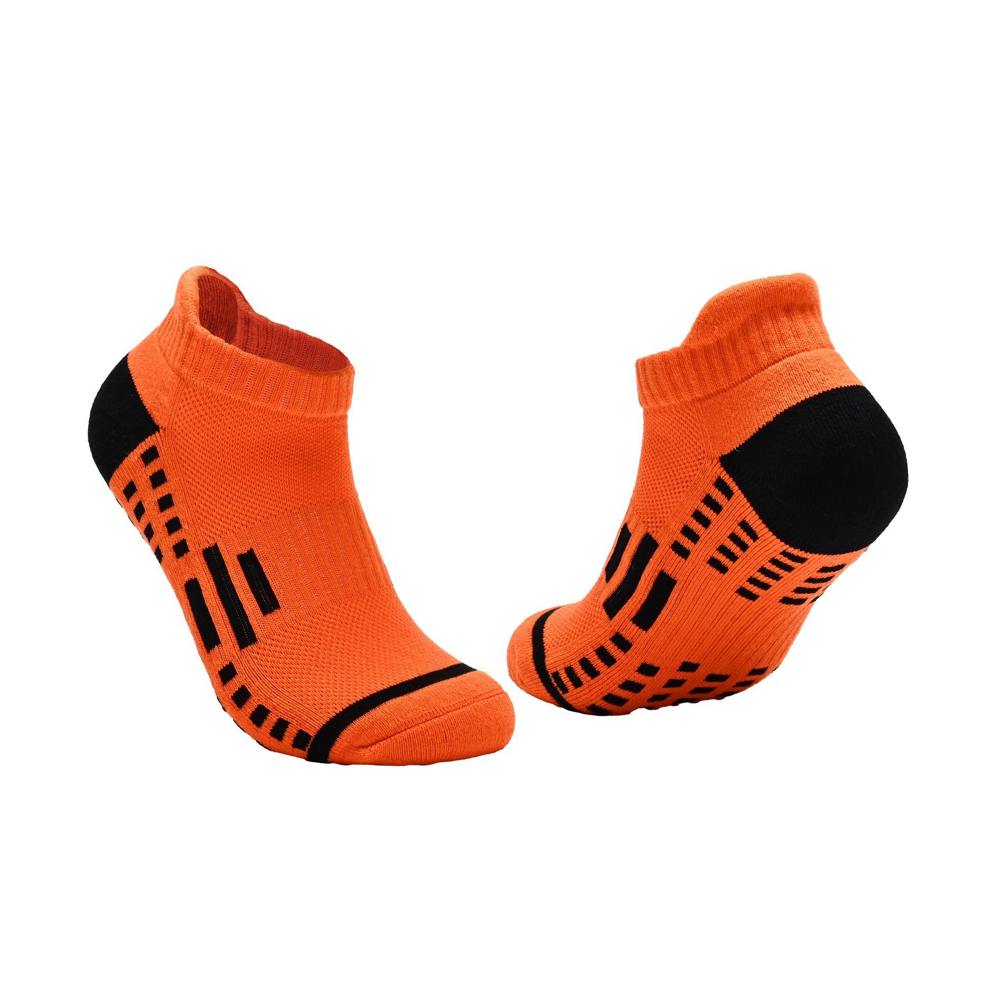 Professional Thick Terry Cushion Athletic Socks for Men Women, Color Block Low Cut Ankle Moisture Wicking Sports Socks for Badminton Running