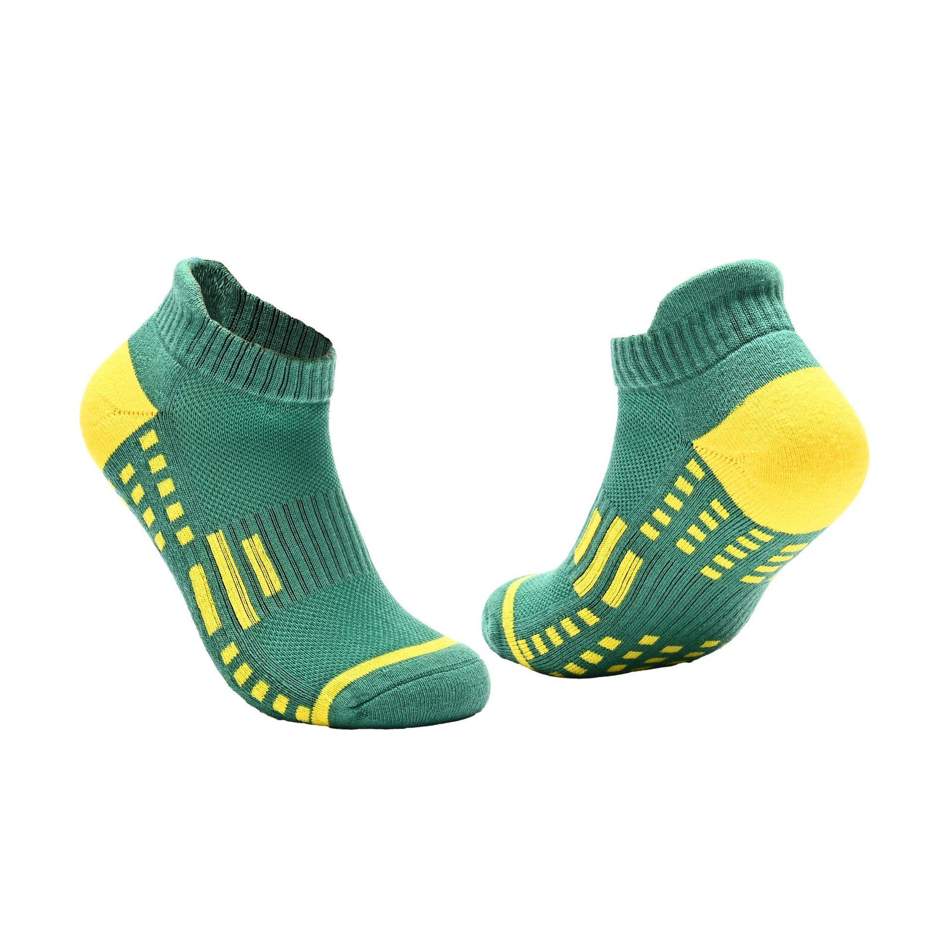 Professional Thick Terry Cushion Athletic Socks for Men Women, Color Block Low Cut Ankle Moisture Wicking Sports Socks for Badminton Running