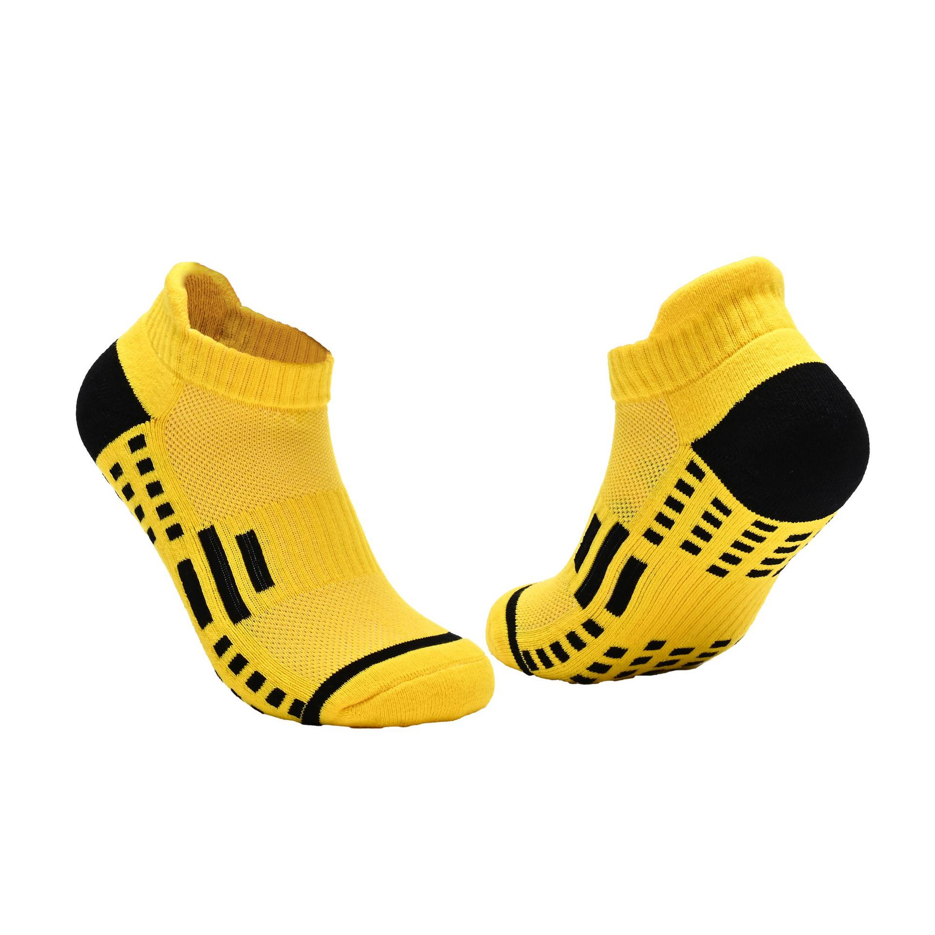 Professional Thick Terry Cushion Athletic Socks for Men Women, Color Block Low Cut Ankle Moisture Wicking Sports Socks for Badminton Running