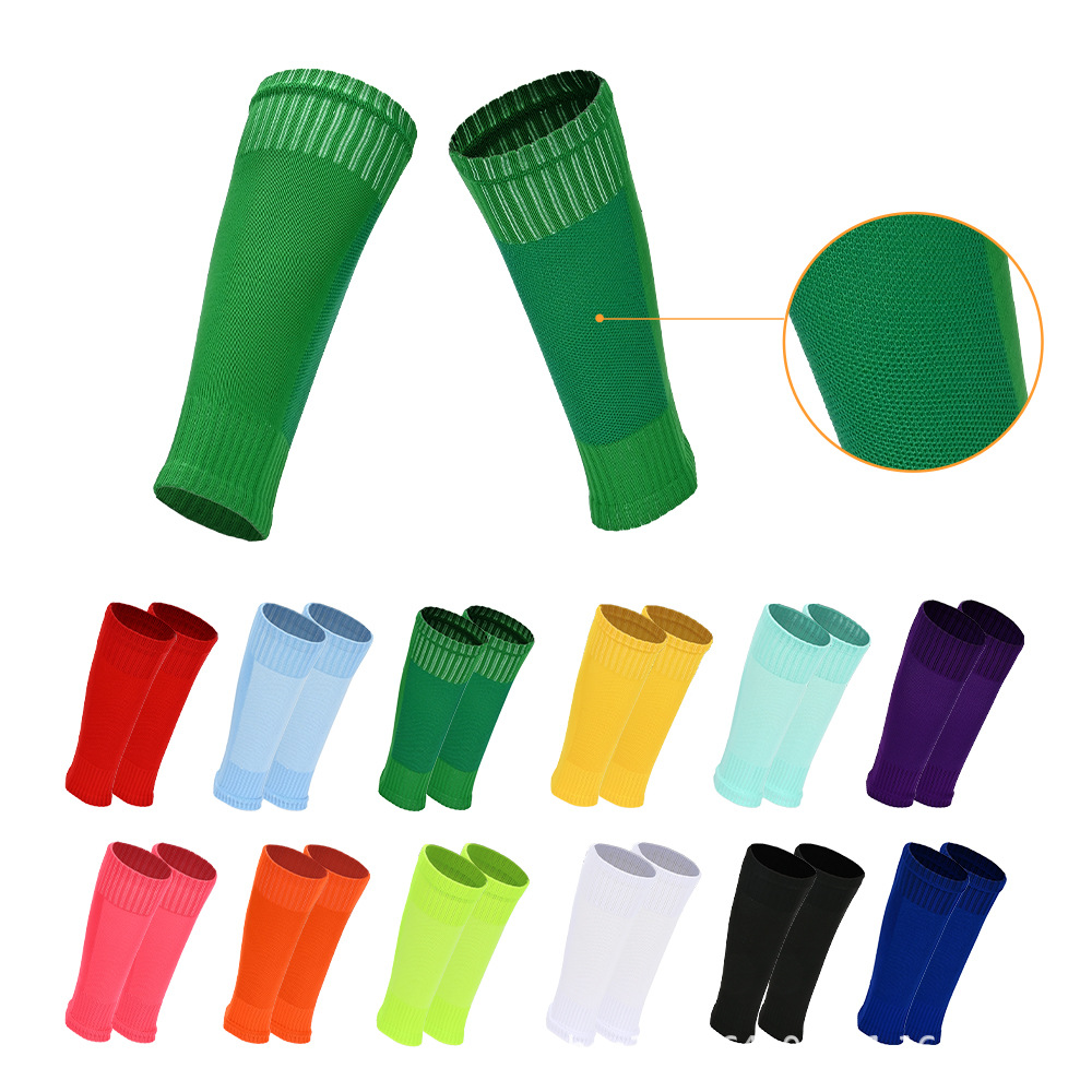 Men's Professional Over-the-Knee Soccer Shin Guard Sleeves, Football Sock Sleeves for Securing Shin Pads, Match Game Leg Sleeves